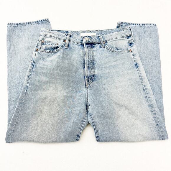 Mother Superior The Huffy Flood Mercy Button Fly Ripped Denim Jeans Size 28 - Picture 4 of 11